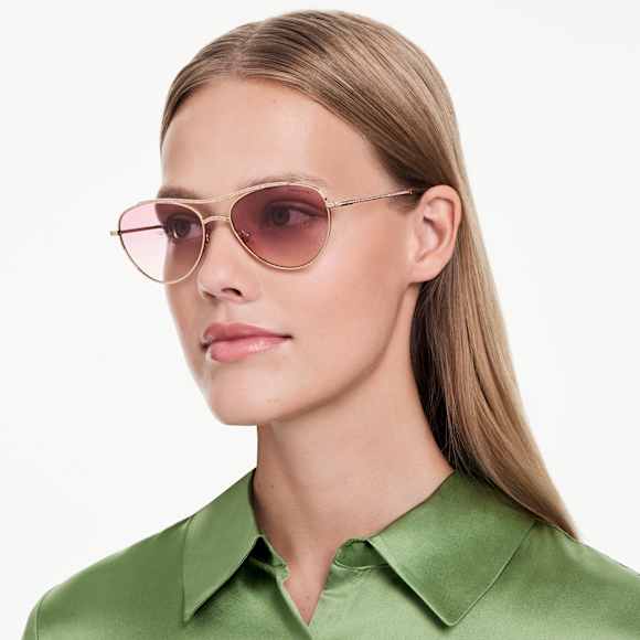Gafas de sol, Estilo aviador, SK7047, Rosas - Swarovski, 5767705