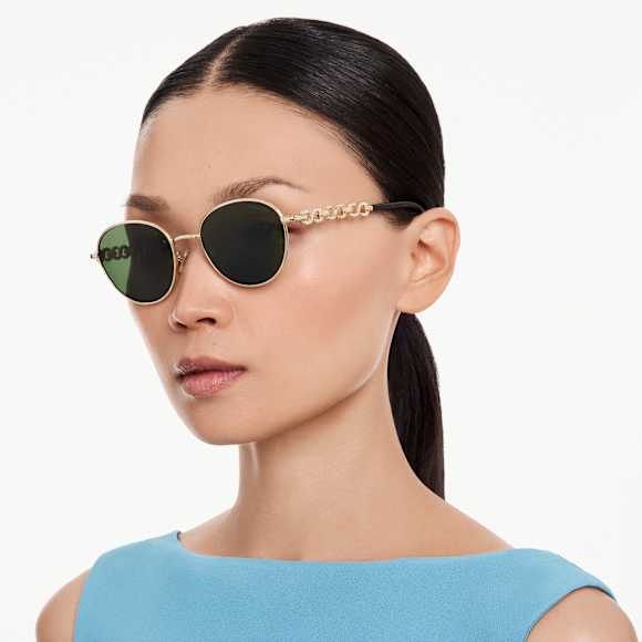 Napszemüveg, Kerek, SK7049, Arany árnyalatú - Swarovski, 5767708