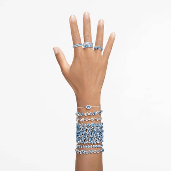 Matrix Vittore 戒指, 榄尖形切割, 白色, 镀铑 - Swarovski, 5771278