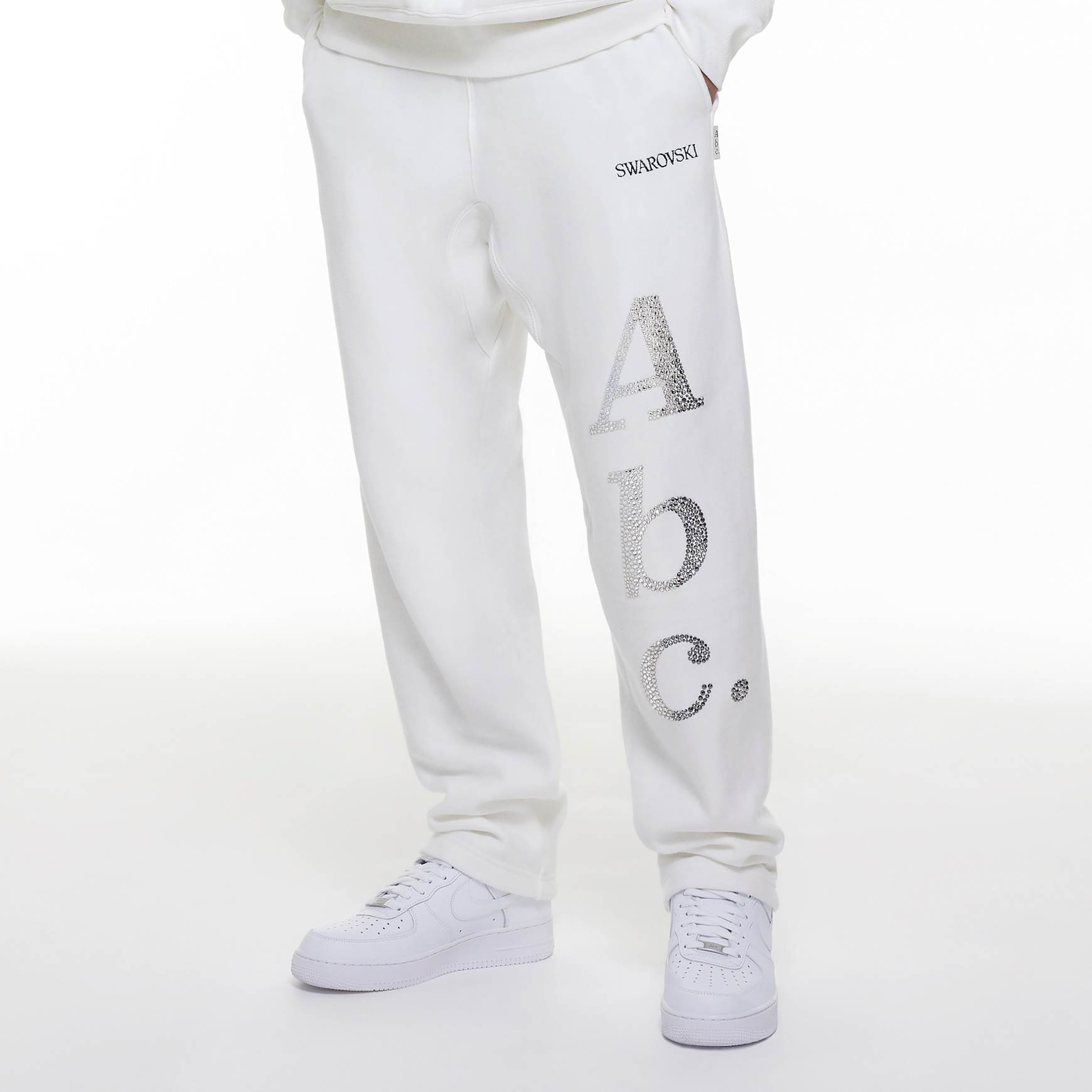 ADVISORY BOARD CRYSTALS, Gray Objects Displaced by Refraction sweatpants SWAROVSKI