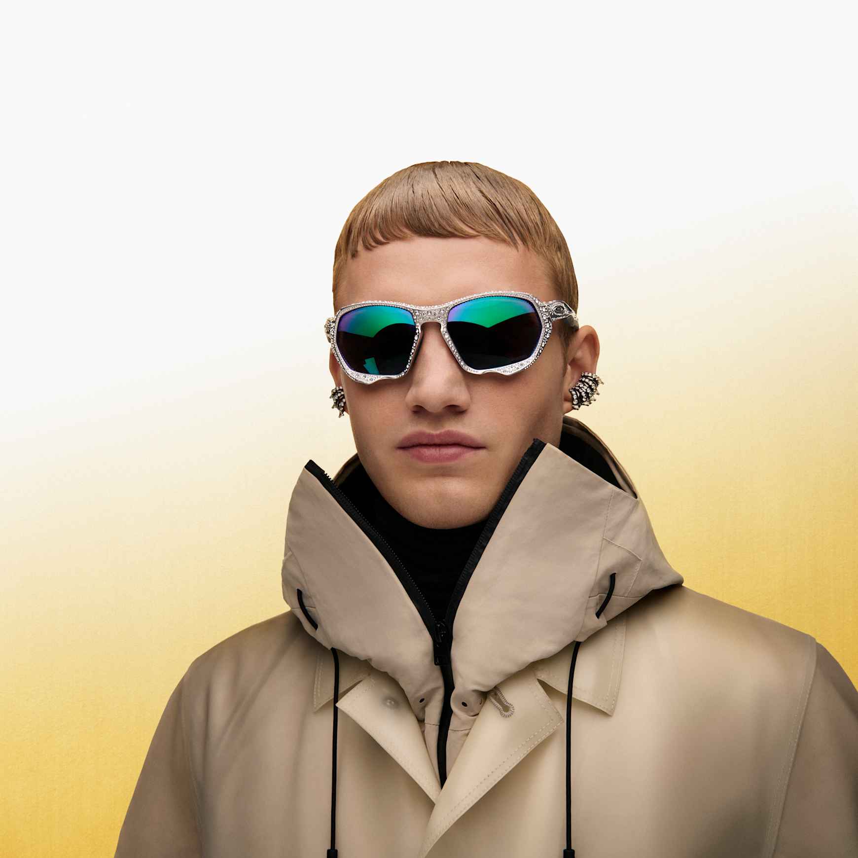 OAKLEY Plazma Sunglasses X-Silver, Silver by SWAROVSKI