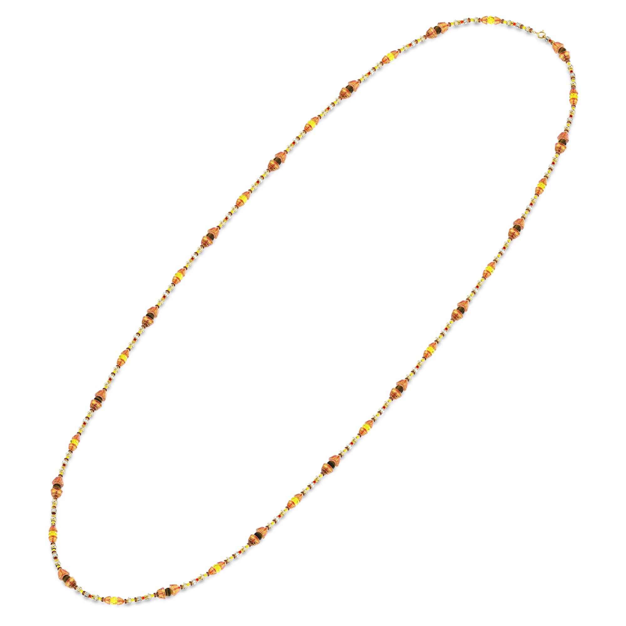 collana somnia extra lunga marrone placcato color oro swarovski 5600790