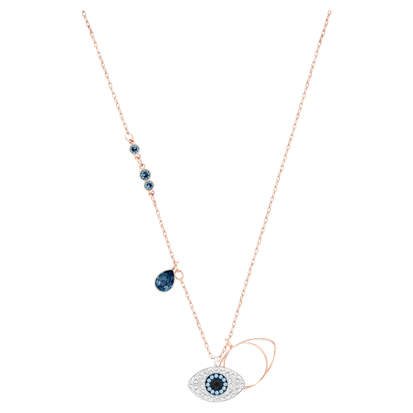 Symbolica pendant, Evil eye, Blue, Mixed metal finish - Swarovski, 5172560