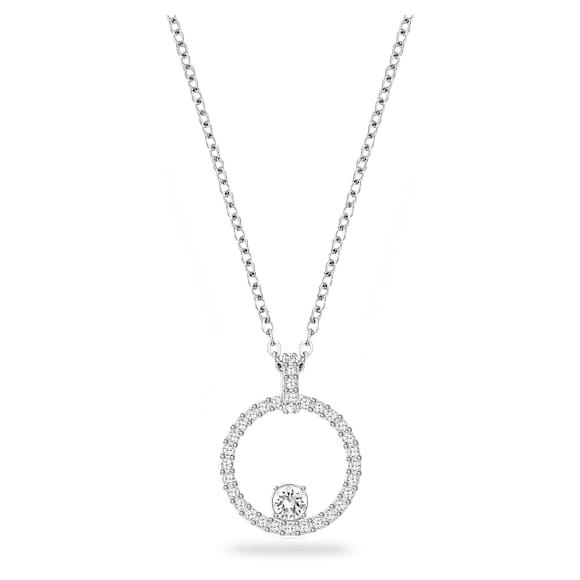 Creativity pendant, White, Rhodium plated - Swarovski, 5198686