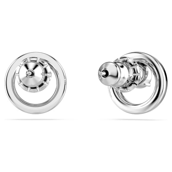Orecchini a lobo Constella, Bianchi, Placcato rodio - Swarovski, 5201707