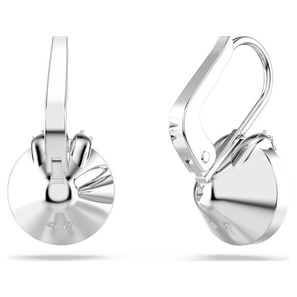 Pendants d'oreilles Bella V, Taille ronde, Blanches, Métal rhodié - Swarovski, 5292855