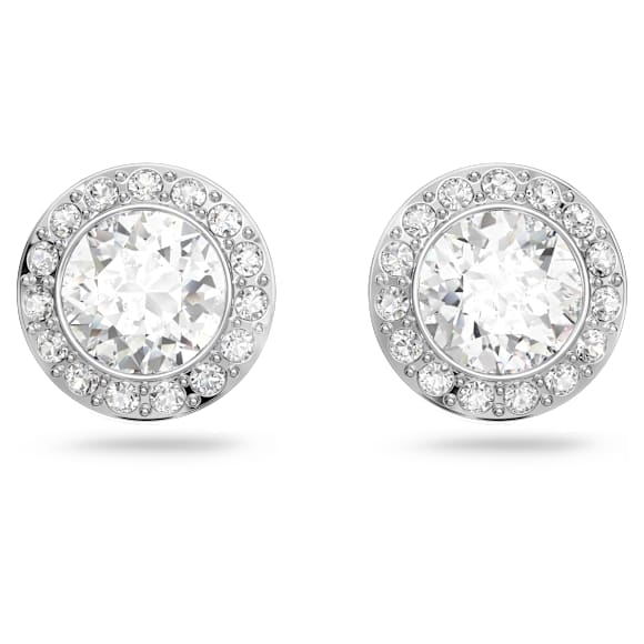 Angelic set, Round cut, White, Rhodium plated - Swarovski, 5367853
