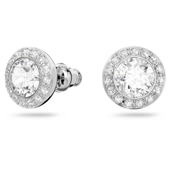 Angelic set, Round cut, White, Rhodium plated - Swarovski, 5367853