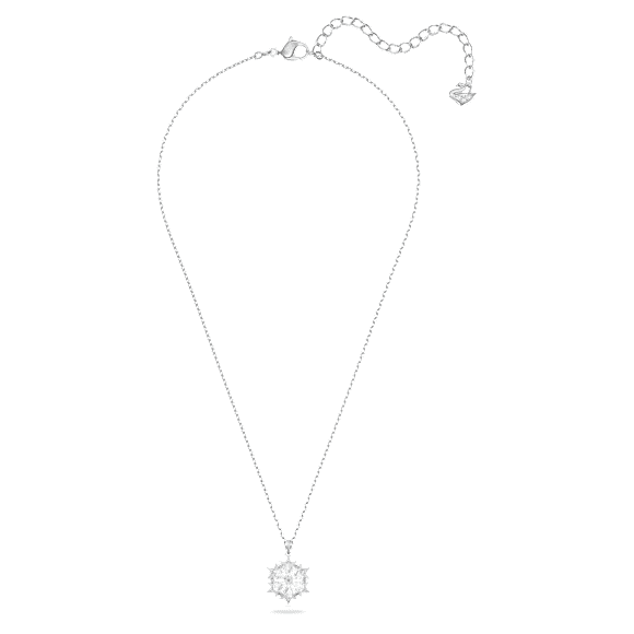 Magic 鏈墜, 雪花, 白色, 鍍白金色 - Swarovski, 5428432