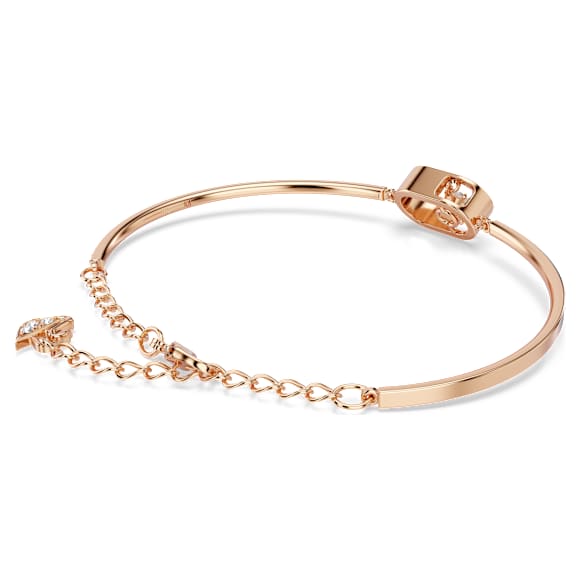 Una armband, Ronde slijpvorm, Ovale vorm, Wit, 18k roségouden afwerking - Swarovski, 5472382