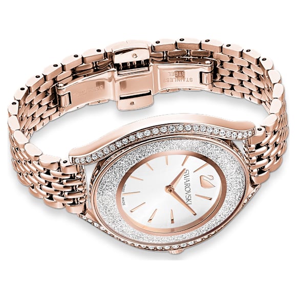 Crystalline Aura นาฬิกา, Swiss Made, สร้อยข้อมือโลหะ, โทนโรสโกลด์, เคลือบโทนสีโรสโกลด์ - Swarovski, 5519459