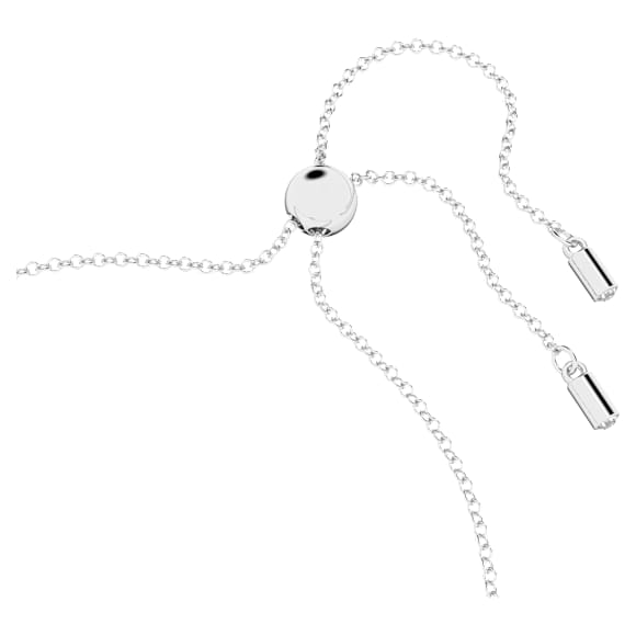 Swarovski Infinity bracelet, Infinity and heart, White, Rhodium plated - Swarovski, 5524421