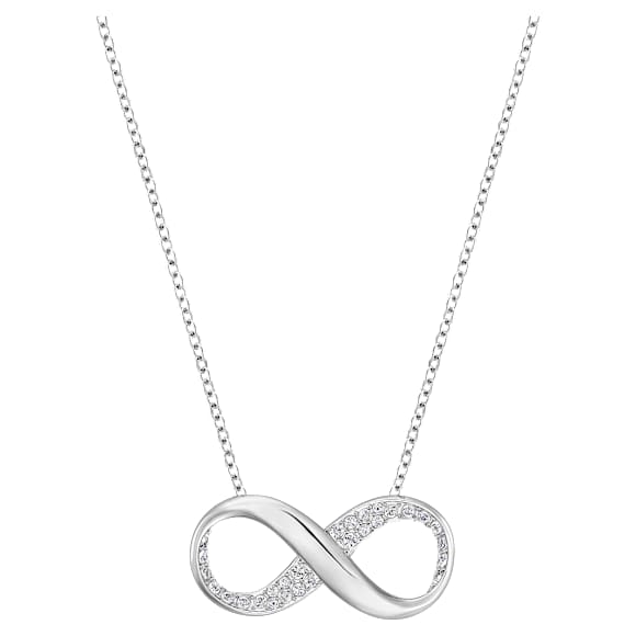 注文スワロフスキー Eternity ペンダント Exist ペンダント, インフィニティ, ホワイト, ロジウム・プレー