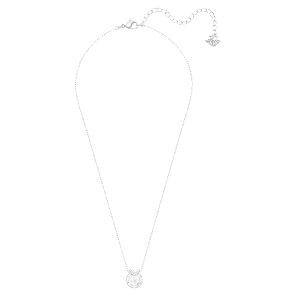 Bella V hanger, Ronde slijpvorm, Wit, Rodium toplaag - Swarovski, 5535526