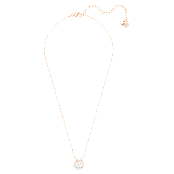 Bella V ペンダント, ラウンドカット, ホワイト, ローズゴールドトーン・プレーティング - Swarovski, 5535528