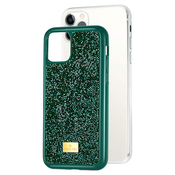 Étui pour smartphone Glam Rock, iPhone® 11 Pro, Vert - Swarovski, 5549939