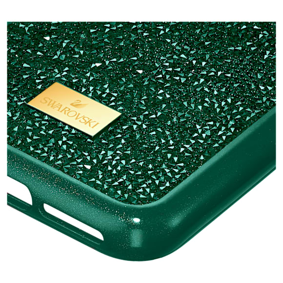 Glam Rock smartphone case, iPhone® 11 Pro, Green | Swarovski