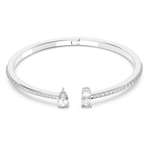 Mesmera Attract karperec, Vegyes metszés, Fehér, Ródium bevonattal - Swarovski, 5556912