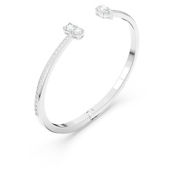 Mesmera Attract karperec, Vegyes metszés, Fehér, Ródium bevonattal - Swarovski, 5556912