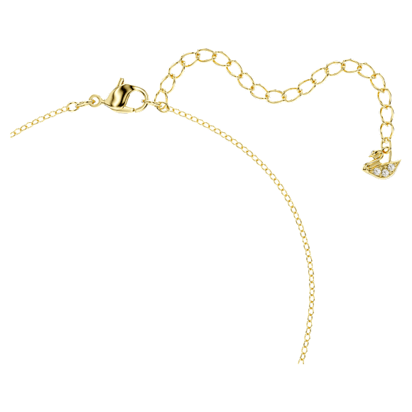 Exalta necklace, White, Gold-tone plated - Swarovski, 5558691