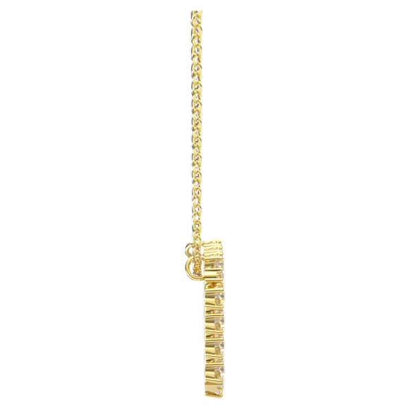 Exalta necklace, White, Gold-tone plated - Swarovski, 5558691
