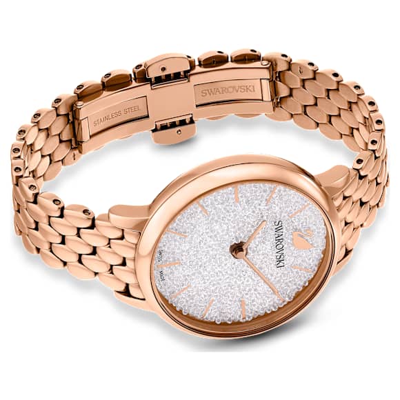Reloj Crystalline Joy, Fabricado en Suiza, Brazalete de metal, Tono oro rosa, Acabado tono oro rosa - Swarovski, 5563708