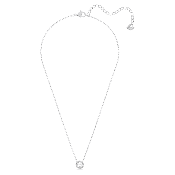 Pendentif Angelic, Taille ronde, Blanc, Métal rhodié - Swarovski, 5567931