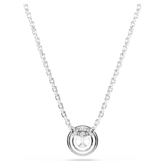 Una Angelic pendant, Round cut, White, Rhodium plated - Swarovski, 5567931