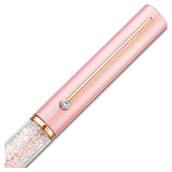 Crystalline Gloss Kugelschreiber, Rosa, Rosa lackiert, Roségold-Legierungsschicht - Swarovski, 5568756