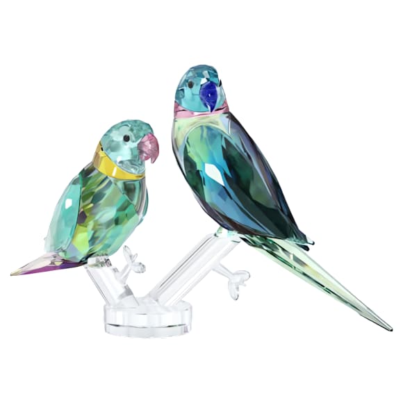 Jungle Beatsインコのカップル Fife & Fifer - Swarovski, 5577124