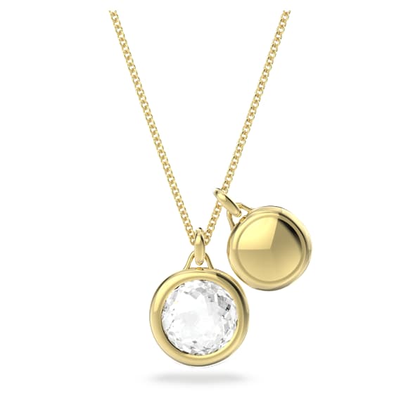 Tahlia Kolye, Beyaz, Altın rengi kaplama - Swarovski, 5580298