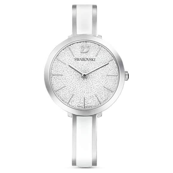 Crystalline Delight 手錶, 瑞士製造, 金屬手鏈, 白色, 不銹鋼 - Swarovski, 5580537