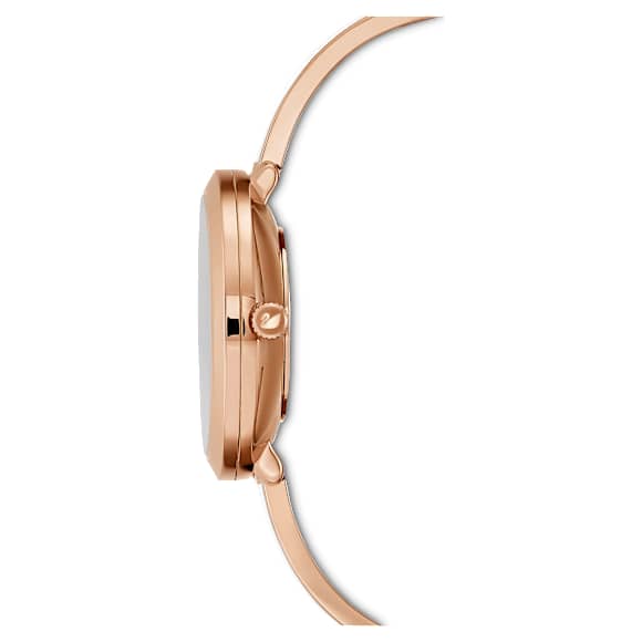 Crystalline Delight watch, Swiss Made, Metal bracelet, White, Rose gold-tone finish - Swarovski, 5580541