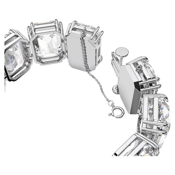 Millenia armband, Oversized kristallen, Octagon-slijpvorm, Wit, Rodium toplaag - Swarovski, 5599192