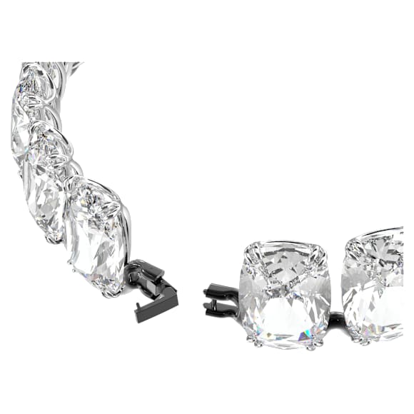 Harmonia choker, Oversized floating crystals, White, Mixed metal finish - Swarovski, 5600035