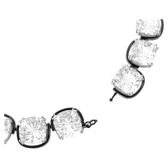 Harmonia choker, Cushion cut, White, Mixed metal finish - Swarovski, 5600942