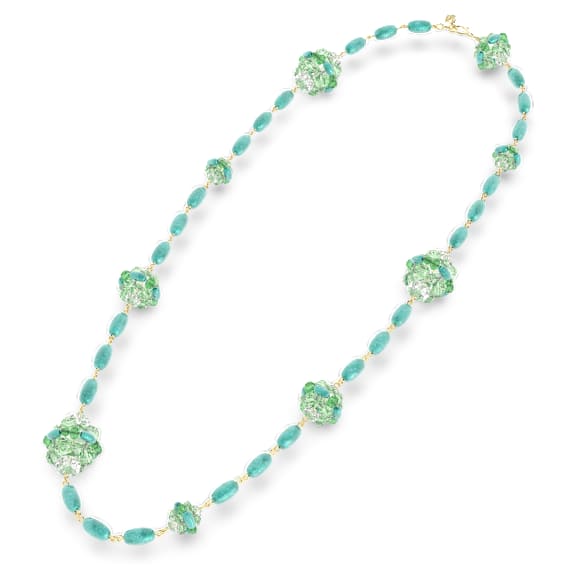 Somnia 项链, 大码, 绿色, 镀金色调 - Swarovski, 5601906