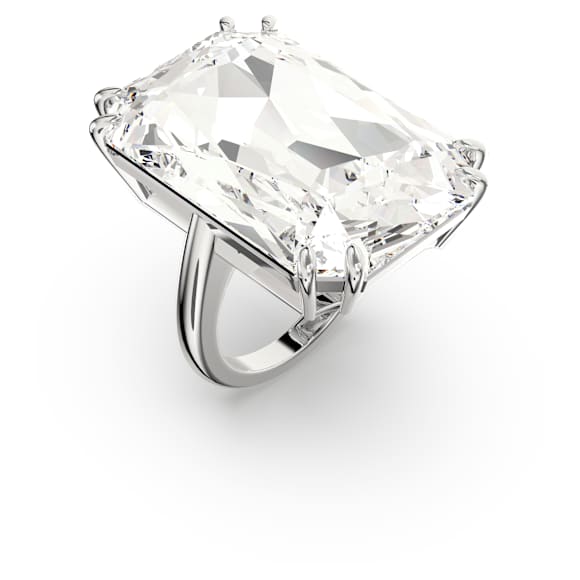 Mesmera Cocktailring, Übergroßer Kristall, Weiß, Rhodiniert - Swarovski, 5610370
