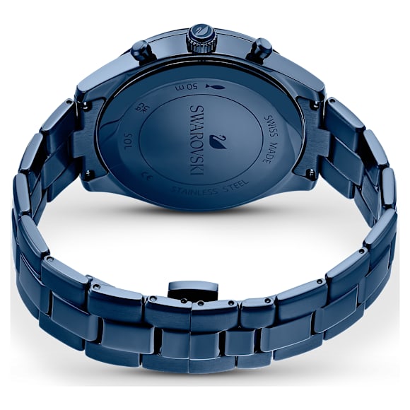 Reloj Octea lux sport, Fabricado en Suiza, Brazalete de metal, Azul, Acabado en azul - Swarovski, 5610475