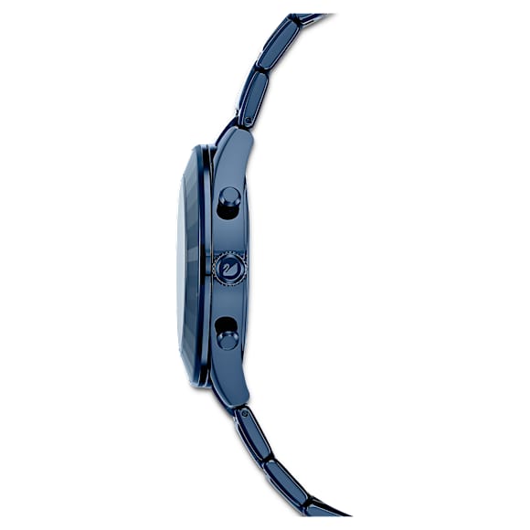 Montre Octea Lux Sport, Fabriqué en Suisse, Bracelet en métal, Bleues, Finition bleue - Swarovski, 5610475