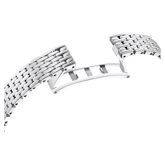 Attract watch, Swiss Made, Pavé, Metal bracelet, Silver tone, Stainless steel - Swarovski, 5610490
