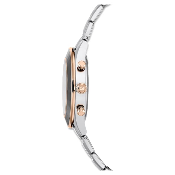 Octea Lux Sport watch, Swiss Made, Metal bracelet, Silver tone, Stainless steel - Swarovski, 5610494