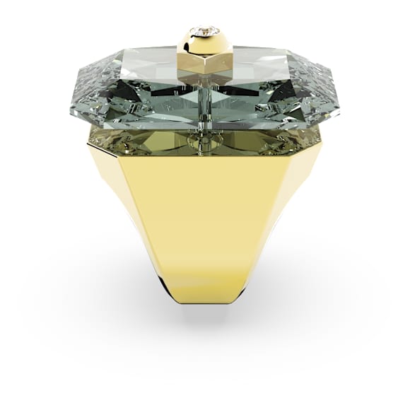 Anello cocktail Numina, Taglio ottagonale, Grigio, Placcato color oro - Swarovski, 5613546