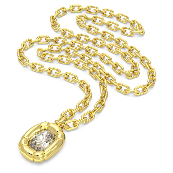 Colgante Dulcis, Talla cojin, Tono dorado, Baño tono oro - Swarovski, 5613656