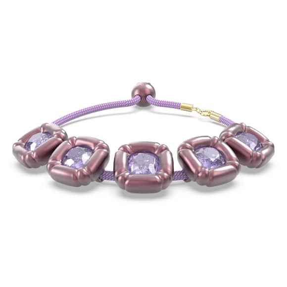 Bransoletka Dulcis, Szlif poduszkowy, Fioletowa - Swarovski, 5613731