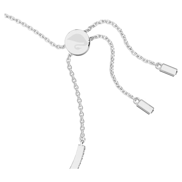 Swan 手链, 天鹅, 黑色, 镀铑 - Swarovski, 5614119
