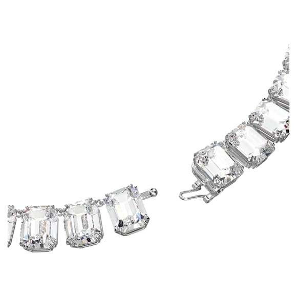 Millenia 项链, 八角形切割, 白色, 镀铑 - Swarovski, 5614929