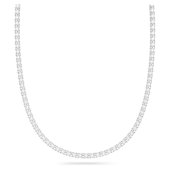 Belt, Square cut, White, Rhodium plated - Swarovski, 5615860