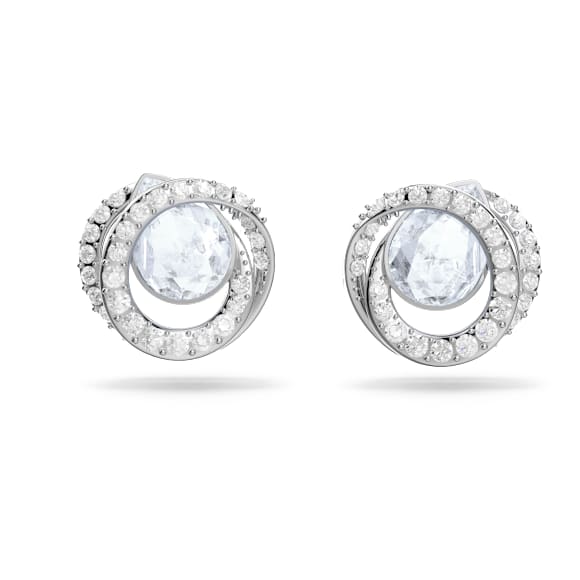Kolczyki zapinane na sztyft Generation, Kształt gruszki, Niebieskie, Powłoka z rodu - Swarovski, 5616264