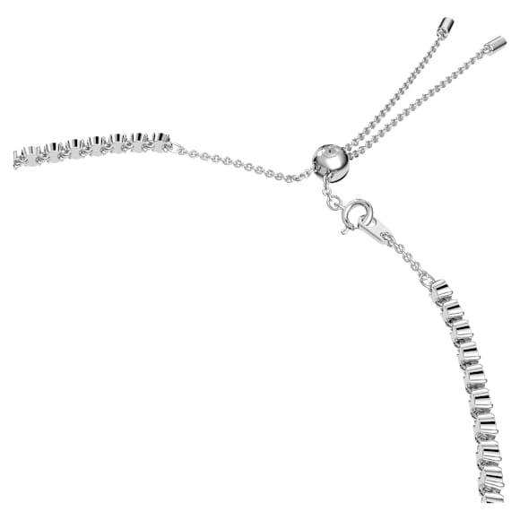 Stella 束颈项链, 星星, 白色, 镀铑 - Swarovski, 5617753